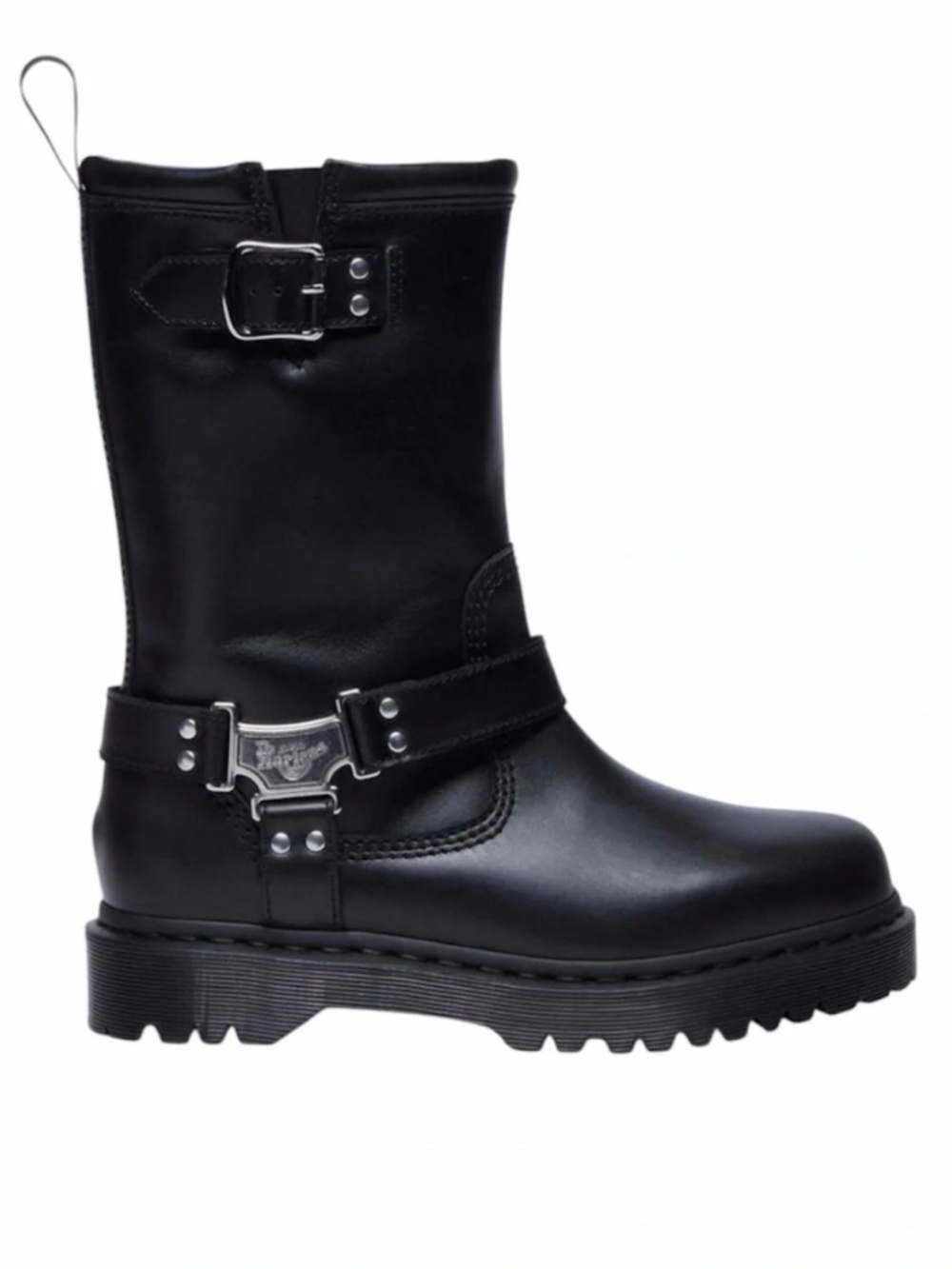 Dr. Doc Martens ANISTONE Hi Leather Biker Boots 6 RARE